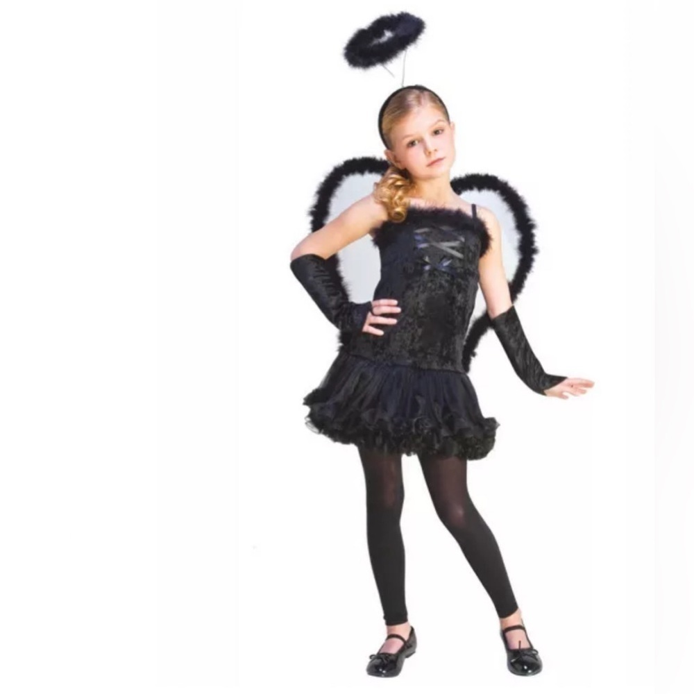 Spirit Halloween girls dark angel costume size M